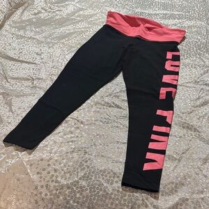 PINK Victoria's Secret Leggings in Black and Pink